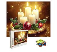 Puzzle 2000 Pièces rêve, Puzzle Adulte Bois, Impossible Classique Jigsaw Puzzles Bougie, Jeu D'adresse pour Toute la Famille, Puzzles Coloré Jeu de Ponte, Decoration et Cadeau 99.5 X 70.5 cm 8p-598
