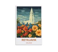 Puzzle 2000 pièces, Reykjavik Islande. Puzzle 2000 pièces pour Adultes, Puzzle à Peindre, Puzzle Stimulant à réaliser soi-même, 100 x 70 cm.