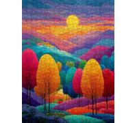 Puzzle 2000 Pièces, Route De Montagne ColoréE Adultes Puzzle 2000, Jeu Éducatif Puzzles, Classique Jigsaw Puzzles, Défi Impossible, Jeu pour Toute la Famille, Décoration de la Les Murs FNKL4-135