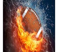 Puzzle 2000 pièces - Rugby en feu - Puzzle pour adultes et enfants de 12 ans et plus. Puzzle divertissant et stimulant pour des heures de plaisir en famille. 70 x 100 cm