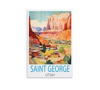 Puzzle 2000 pièces, Saint George, Utah. Puzzle 2000 pièces pour Adultes, Puzzle à Peindre, Puzzle Stimulant à réaliser soi-même, 100 x 70 cm.