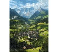 Puzzle 2000 Pièces, Suisse & Paysage Puzzle en Bois Durable 1T#2260 | Puzzle en Bois, Découpe de Précision, Encres aux Couleurs Vives, Loisir Relaxant, Décoration Intérieure, Cadeau, 75x105cm