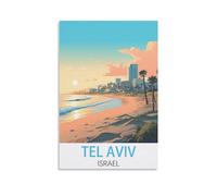 Puzzle 2000 pièces, Tel Aviv, Israël. Puzzle en Bois 2000 pièces, Jouet éducatif pour Adultes et Enfants, Jeu de détente Familial, 100 x 70 cm.