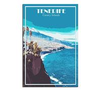 Puzzle 2000 pièces, Tenerife, îles Canaries, Espagne. Puzzle 2000 pièces pour Adolescents et Enfants. Jeu de réflexion Stimulant. 100 x 70 cm.