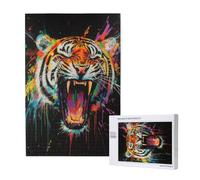 Puzzle 2000 Pieces Tigre Grand Puzzle Classiques en Bois pour Adultes, Jeux Amusants/Colorés/Impossible/Difficiles, Cadeau d'anniversaire de Festivals pour la Famille Amis Cadeaux, Animal M-1853