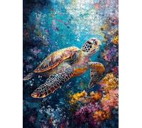 Puzzle 2000 Pièces, Tortues Marines Adultes Puzzle 2000, Classique Jigsaw Puzzles, Jeu Éducatif Puzzles, Défi Impossible, Jeu D'adresse pour Toute la Famille, Décoration de la Les Murs BXHZW4-313