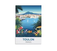 Puzzle 2000 pièces, Toulon, France. Puzzle Classique 3D à Monter soi-même, Jouet en Papier, Cadeau Unique, décoration intérieure, 100 x 70 cm.