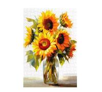 Puzzle 2000 Pieces Tournesol Puzzle Fleur 2000 Pièces Grand Adultes Difficile Jigsaw en Bois avec Boîte Cadeau, DIY Challenge Impossible Créatif Jeu pour Adulte, Decoration Maison 99x70cm D-1290