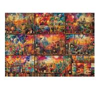 Puzzle 2000 pièces : Une pause de bon goût : livres, vins et voyages