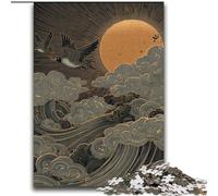 Puzzle 2000 pièces Vagues de Style Japonais pour Adultes et Adolescents, Jeux éducatifs, décoration d'intérieur, Cadeau d'anniversaire, Art Mural 70x100cm