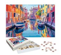 Puzzle 2000 Pièces Venise, Puzzle 2000 Pièces Adultes et Enfants, Puzzles Bois avec Une Boîte d'emballage Exquise, Jeu Éducatif Puzzles Paysage, Decoration Maison, Cadeau Femme, Cadeau Homme, -8271