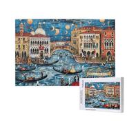 Puzzle 2000 Pièces Venise Puzzle Paysage Motifs,Puzzles Bois Adulte avec Boîte Cadeau,Loisirs Créatifs Adultes DIY Activite Manuelle,Cadeau Anniversaire Homme Femme,Décoration Intérieure,99x70cm,p409t