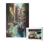 Puzzle 2000 Pièces Venise Puzzle Paysage,Puzzles Bois Adulte avec Boîte Cadeau,Loisirs Créatifs Adultes DIY Activite Manuelle,Cadeau Anniversaire Homme Femme,Décoration Intérieure,99x70cm,p1303t