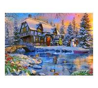 Puzzle 2000 pièces : Vieux chalet d'hiver Ks Games G