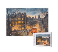 Puzzle 2000 Pièces Ville Puzzle Architecture,Puzzles Bois Adulte avec Boîte Cadeau,Loisirs Créatifs Adultes DIY Activite Manuelle,Cadeau Anniversaire Homme Femme,Décoration Intérieure,99x70cm,p95t