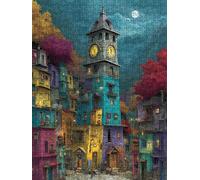 Puzzle 2000 Pièces, Vue du Quartier Adultes Puzzle 2000, Jeu Éducatif Puzzles, Classique Jigsaw Puzzles, Défi Impossible, Jeu D'adresse pour Toute la Famille, Décoration de la Les Murs FNKL4-1034