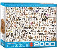 Puzzle 2000 Pièces World of Dogs 965 mm x 685 mm Animaux