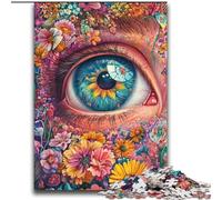 Puzzle 2000 pièces Yeux de Fleurs pour Adolescents, Jouets éducatifs, Jeux Anti-Stress, Cadeaux du Père Noël Secret pour Les Adolescents de 14 Ans et Plus (70x100cm)