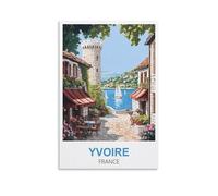 Puzzle 2000 pièces, Yvoire France. Puzzle 2000 pièces pour Adultes, Puzzle à Peindre, Puzzle Stimulant à réaliser soi-même, 100 x 70 cm.