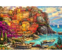 Puzzle 2000 Teile - A Beautiful Day at Cinque Terre