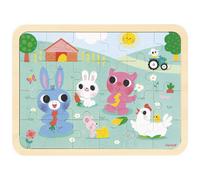 Puzzle en bois A la ferme 24 pièces