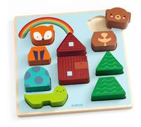 Puzzle en relief Puzz & Match Rainbow (11 pièces)