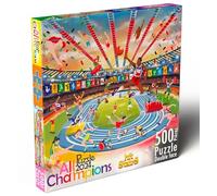 Puzzle 2024 All Champions | Puzzle Double Face 500 Pièces | Sports Humains et d'animaux Amusants | Activité Familiale Éducative et Ludique pour Les initiés aux Puzzles | Fabriqué en France