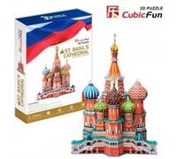 Puzzle 214 Pièces : Puzzle 3D - Russie : Cathédrale Saint-Basile-le-Bienheureux de Moscou (Difficulté : 7/8), Cubic Fun G