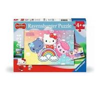 Ravensburger - Puzzle Enfant - Lot de 2 Puzzles 24 pièces - Hello Kitty - Fille ou garçon dès 4 Ans - Puzzle de qualité supérieure - 2 Posters à Taille réelle - Quotidien & Famille - 12001034
