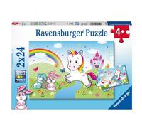 Puzzle 24 pièces 2 Puzzles - Fabuleuse Licorne