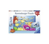 Ravensburger Puzzle pour Enfants - 07815 - Motif Monde sous-Marin Multicolore - pour Enfants à partir de 4 Ans - avec 2 x 24 pièces