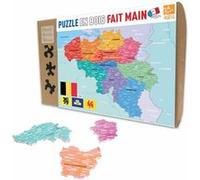 Puzzle 24 pièces CARTE DE LA BELGIQUE Puzzle Michele Wilson Multicolore Multicolore G