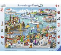 Puzzle 24 Pièces Puzzle Cadre - Un Jour Au Port