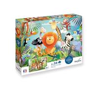 Puzzle 24 pièces x 2 Animaux Sauvages