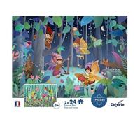 Sentosphère Puzzle 24 pièces x 2 – Elfes et Fées – Multicouleurs