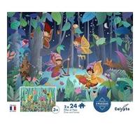 Sentosphère Puzzle 24 pièces x 2 – Elfes et Fées – Multicouleurs
