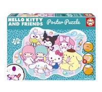 Educa Borrás Puzzle-affiche Hello Kitty et ses amis 250 pièces 100 x 70 cm
