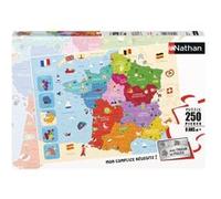 Puzzle 250 pièces Nathan Carte de France G