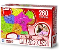 Puzzle 260 Carte éducative de la Pologne