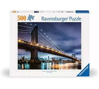 Ravensburger – Puzzle 500 pièces – New York, la ville qui ne dort jamais – Bleu – dès 12 ans