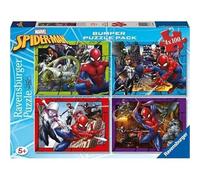 Puzzle 2D - RAVENSBURGER - Spiderman - 4 x 100 pièces - Multicolore - Pour enfants à partir de 5 ans
