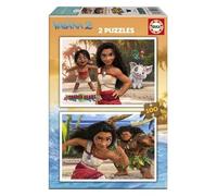 Educa Borrás – Puzzles en carton 2×100 pièces Vaiana 2 – 40×28 cm – Dès 6 ans