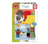 Puzzle 2x20 pcs petit ours brun