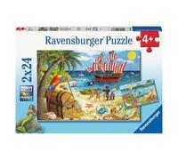 Puzzle 2x24 pcs pirates et sirenes