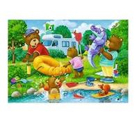 Ravensburger Puzzle pour Enfants - Ours de Famille va Camper - 2 x 24 pièces - Puzzle pour Enfants à partir de 4 Ans