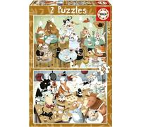 Educa - Ensemble de 2 Puzzles pour Enfants avec 48 pièces | par Kasandra Forest Stories. Mesures: 28 x 20 cm. Recommandé de 4 Ans (19687)
