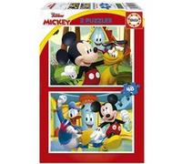 Educa Borrás – Puzzle – Maison Amusante Mickey Mouse – 2x48 pièces – Dès 4 ans (19312)