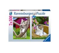 Puzzle 2x500 Pieces - Les Chatons a la Campagne - Puzzle Adultes Ravensburger - des 10 Ans - 17269