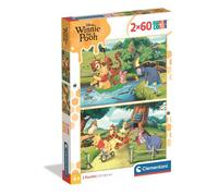 Clementoni Puzzle 2-en-1 Winnie the Pooh – 2x60 pièces, 27 x 18 cm, 4 ans+