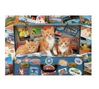 Puzzle 3 chatons tigres dans une valise - 200 pieces - enfant - educa collection animaux G